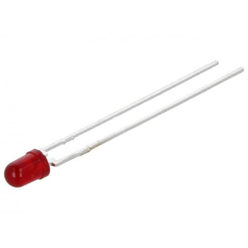 HLMP-1301; LED; 3mm; red; 3.4mcd; 60°; Front: convex; BROADCOM (AVAGO) HLMP-1301; LED; 3mm; red; 3.4mcd; 60°; Front: convex; BROADCOM (AVAGO)