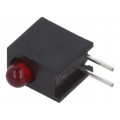 HLMP-1301-E00A2; LED; in housing; red; 3mm; No.of diodes: 1; 10mA; Lens: diffused,red; BROADCOM (AVAGO)