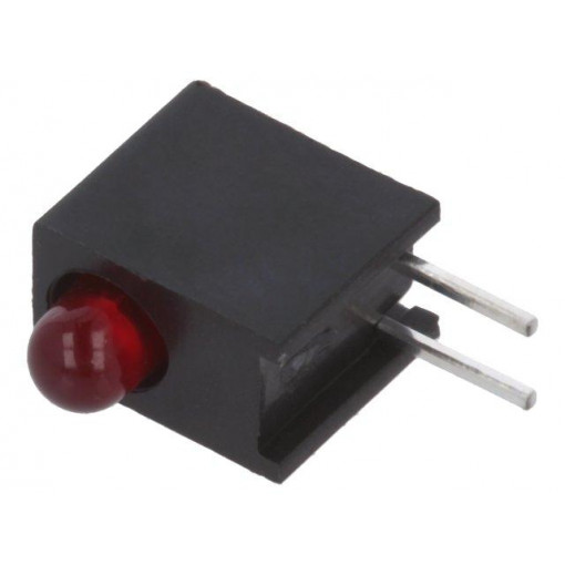 HLMP-1301-E00A2; LED; in housing; red; 3mm; No.of diodes: 1; 10mA; Lens: diffused,red; BROADCOM (AVAGO)