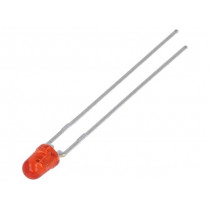 HLMP-1321; LED; 3mm; red; 8.6÷30mcd; 45°; Front: convex; BROADCOM (AVAGO) HLMP-1321; LED; 3mm; red; 8.6÷30mcd; 45°; Front: convex; BROADCOM (AVAGO)