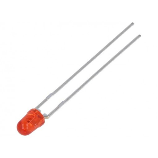 HLMP-1321; LED; 3mm; red; 8.6÷30mcd; 45°; Front: convex; BROADCOM (AVAGO) HLMP-1321; LED; 3mm; red; 8.6÷30mcd; 45°; Front: convex; BROADCOM (AVAGO)