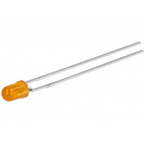 HLMP-1401; LED; 3mm; yellow; 2.2mcd; 60°; Front: convex; BROADCOM (AVAGO) HLMP-1401; LED; 3mm; yellow; 2.2mcd; 60°; Front: convex; BROADCOM (AVAGO)