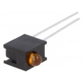 HLMP-1401-D00A1; LED; in housing; yellow; 3mm; No.of diodes: 1; 10mA; 60°; 1.5÷2.4V; BROADCOM (AVAGO)