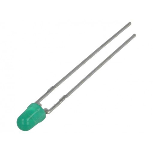 HLMP-1503-C0002; LED; 3mm; green; 2.6mcd; 60°; Front: convex; BROADCOM (AVAGO) HLMP-1503-C0002; LED; 3mm; green; 2.6mcd; 60°; Front: convex; BROADCOM (AVAGO)