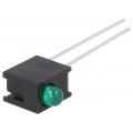 HLMP-1503-C00A1; LED; in housing; green; 3mm; No.of diodes: 1; 10mA; 60°; 1.5÷2.7V; BROADCOM (AVAGO)