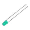 HLMP-1503-D0000; LED; 3mm; green; 4.2mcd; 60°; Front: convex; BROADCOM (AVAGO) HLMP-1503-D0000; LED; 3mm; green; 4.2mcd; 60°; Front: convex; BROADCOM (AVAGO)