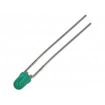 HLMP-1503-D0002; LED; 3mm; green; 4.2mcd; 60°; Front: convex; BROADCOM (AVAGO)