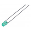 HLMP-1521; LED; 3mm; green; 6.7÷22mcd; 45°; Front: convex; BROADCOM (AVAGO) HLMP-1521; LED; 3mm; green; 6.7÷22mcd; 45°; Front: convex; BROADCOM (AVAGO)