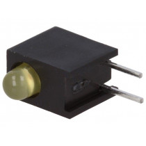 HLMP-1719-A00A2; LED; in housing; yellow; 3mm; No.of diodes: 1; 2mA; 50°; 1.8÷2.5V; BROADCOM (AVAGO)