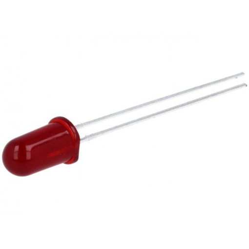 HLMP-3301; LED; 5mm; red; 6.1mcd; 60°; 10mA; 1.9÷2.4V; Front: convex; BROADCOM (AVAGO)