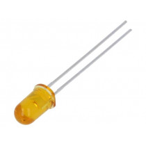 HLMP-3416; LED; 5mm; yellow; 16.6÷50mcd; 35°; 10mA; 2÷2.4V; Front: convex; BROADCOM (AVAGO)