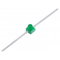 HLMP-6500; LED; 1.65mm; green; axial; 1÷7mcd; 90°; Front: convex; 2.1÷2.7V; THT; BROADCOM (AVAGO)