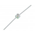 HLMP-6505; LED; 1.65mm; green; axial; 10÷40mcd; 28°; Front: convex; 2.1÷2.7V; BROADCOM (AVAGO)