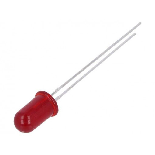 HLMP-D150; LED; 5mm; red; 1.3÷3mcd; 65°; 1mA; 1.6÷1.8V; Front: convex; BROADCOM (AVAGO)