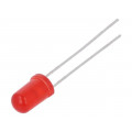 HLMP-EG55-GK0DD; LED; 5mm; red; 140÷400mcd; 55°; 20mA; 1.9÷2.4V; Front: convex; BROADCOM (AVAGO)