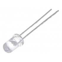 HLMP-EL3A-WXKDD; LED; 5mm; amber; 5500÷9300mcd; 30°; 20mA; 1.8÷2.4V; Front: convex; BROADCOM (AVAGO)