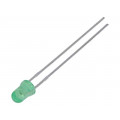 HLMP-Y802-F0000; LED; 3mm; green; 110÷240mcd; 45°; Front: convex; BROADCOM (AVAGO) HLMP-Y802-F0000; LED; 3mm; green; 110÷240mcd; 45°; Front: convex; BROADCOM (AVAGO)