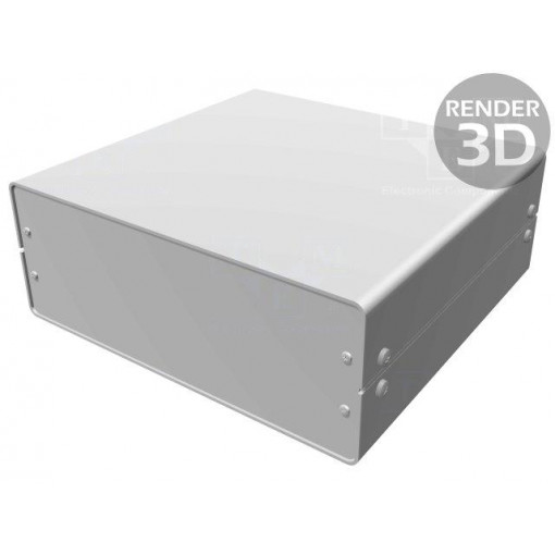 1402K; Enclosure: with panel; 1402; X: 254mm; Y: 244mm; Z: 99mm; aluminium; HAMMOND