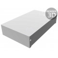 1411TT; Enclosure: multipurpose; X: 152mm; Y: 254mm; Z: 51mm; 1411; aluminium; HAMMOND
