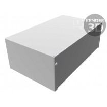 1411U; Enclosure: multipurpose; X: 152mm; Y: 254mm; Z: 38mm; 1411; aluminium; HAMMOND