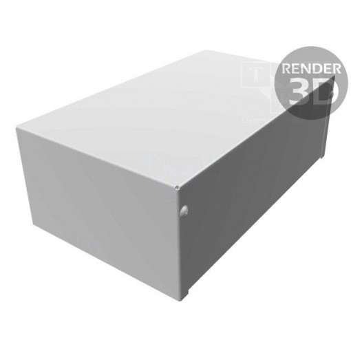 1411U; Enclosure: multipurpose; X: 152mm; Y: 254mm; Z: 38mm; 1411; aluminium; HAMMOND