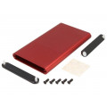 1455A1202RD; Enclosure: with panel; 1455; X: 70mm; Y: 120mm; Z: 12mm; aluminium; HAMMOND 1455A1202RD; Enclosure: with panel; 1455; X: 70mm; Y: 120mm; Z: 12mm; aluminium; HAMMOND