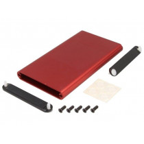 1455A1202RD; Enclosure: with panel; 1455; X: 70mm; Y: 120mm; Z: 12mm; aluminium; HAMMOND 1455A1202RD; Enclosure: with panel; 1455; X: 70mm; Y: 120mm; Z: 12mm; aluminium; HAMMOND