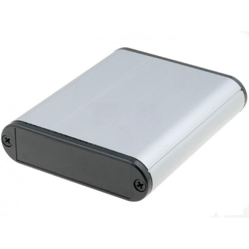 1455B802; Enclosure: with panel; 1455; X: 71mm; Y: 80mm; Z: 19mm; aluminium; HAMMOND