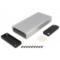 1455J1602; Enclosure: with panel; 1455; X: 78mm; Y: 120mm; Z: 27mm; aluminium; HAMMOND 1455J1602; Enclosure: with panel; 1455; X: 78mm; Y: 120mm; Z: 27mm; aluminium; HAMMOND