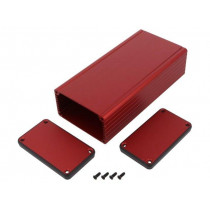 1455K1601RD; Enclosure: with panel; 1455; X: 78mm; Y: 160mm; Z: 43mm; aluminium; HAMMOND