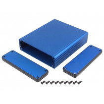 1455L1201BU; Enclosure: with panel; 1455; X: 103mm; Y: 120mm; Z: 30mm; aluminium; HAMMOND