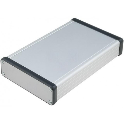 1455L1601; Enclosure: with panel; 1455; X: 103mm; Y: 160mm; Z: 30mm; aluminium; HAMMOND