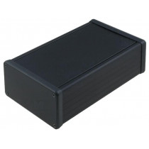 1455N1601BK; Enclosure: with panel; 1455; X: 103mm; Y: 160mm; Z: 53mm; aluminium; HAMMOND