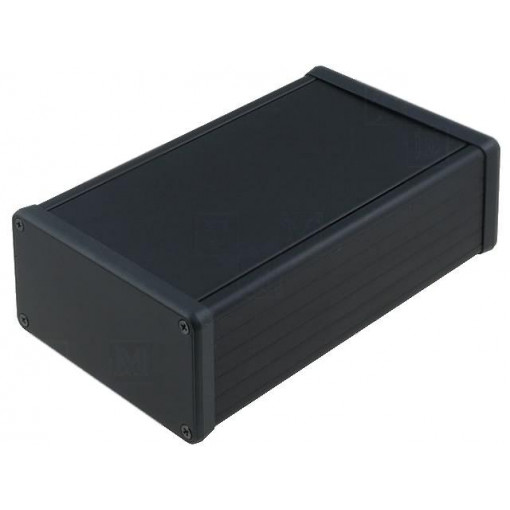 1455N1601BK; Enclosure: with panel; 1455; X: 103mm; Y: 160mm; Z: 53mm; aluminium; HAMMOND