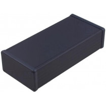 1455N2201BK; Enclosure: with panel; 1455; X: 103mm; Y: 220mm; Z: 53mm; aluminium; HAMMOND