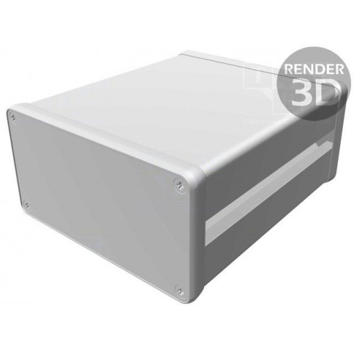 1455NC1202; Enclosure: with panel; with keyway; 1455NC; X: 103mm; Y: 120mm; HAMMOND