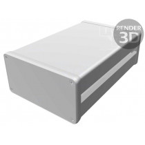 1455NC1601; Enclosure: with panel; with keyway; 1455NC; X: 103mm; Y: 160mm; HAMMOND