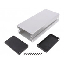 1455NC2202; Enclosure: with panel; with keyway; 1455NC; X: 103mm; Y: 220mm; HAMMOND