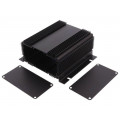 1455NHD1201BK; Enclosure: with panel; 1455NHD; X: 111mm; Y: 120mm; Z: 61mm; black; HAMMOND 1455NHD1201BK; Enclosure: with panel; 1455NHD; X: 111mm; Y: 120mm; Z: 61mm; black; HAMMOND