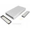 1455P2201; Enclosure: with panel; 1455; X: 125mm; Y: 220mm; Z: 30mm; aluminium; HAMMOND 1455P2201; Enclosure: with panel; 1455; X: 125mm; Y: 220mm; Z: 30mm; aluminium; HAMMOND