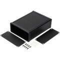 1455Q1601BK; Enclosure: with panel; 1455; X: 125mm; Y: 160mm; Z: 51mm; aluminium; HAMMOND 1455Q1601BK; Enclosure: with panel; 1455; X: 125mm; Y: 160mm; Z: 51mm; aluminium; HAMMOND