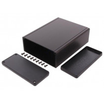 1455Q1602BK; Enclosure: with panel; 1455; X: 125mm; Y: 160mm; Z: 51mm; aluminium; HAMMOND