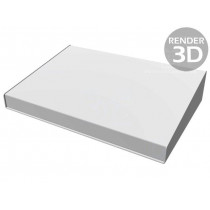 1456RL1WHBU; Enclosure: desktop; 1456; X: 432mm; Y: 287mm; Z: 89mm; aluminium; blue; HAMMOND