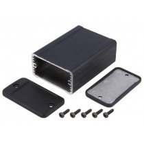 1457C801EBK; Enclosure: shielding; X: 59mm; Y: 80mm; Z: 31mm; aluminium; black; HAMMOND