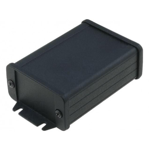 1457C802BK; Enclosure: with panel; with fixing lugs; 1457; X: 59mm; Y: 80mm; HAMMOND
