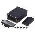 1457C802EBK; Enclosure: shielding; X: 59mm; Y: 80mm; Z: 31mm; aluminium; black; HAMMOND 1457C802EBK; Enclosure: shielding; X: 59mm; Y: 80mm; Z: 31mm; aluminium; black; HAMMOND