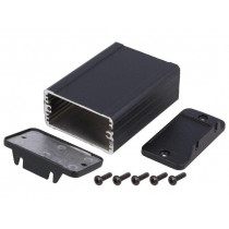 1457C802EBK; Enclosure: shielding; X: 59mm; Y: 80mm; Z: 31mm; aluminium; black; HAMMOND