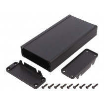 1457J1602BK; Enclosure: with panel; with fixing lugs; 1457; X: 84mm; Y: 160mm; HAMMOND