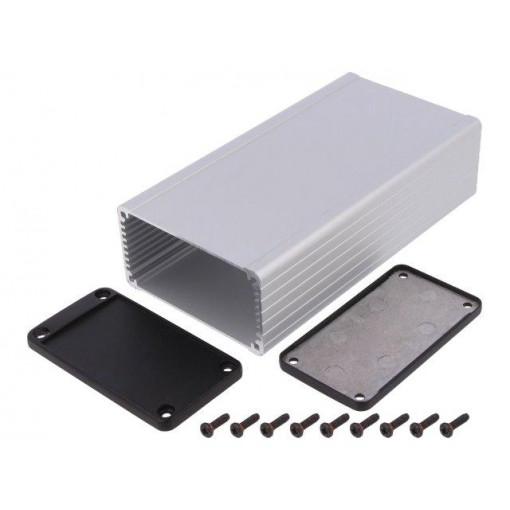 1457K1601E; Enclosure: shielding; X: 84mm; Y: 160mm; Z: 44mm; aluminium; natural; HAMMOND