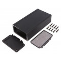 1457K1602EBK; Enclosure: shielding; X: 84mm; Y: 160mm; Z: 44mm; aluminium; black; HAMMOND 1457K1602EBK; Enclosure: shielding; X: 84mm; Y: 160mm; Z: 44mm; aluminium; black; HAMMOND